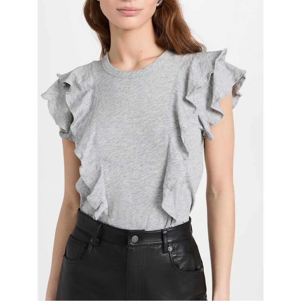 Veronica Beard Bea Short Sleeve Ruffle Tee
ii8